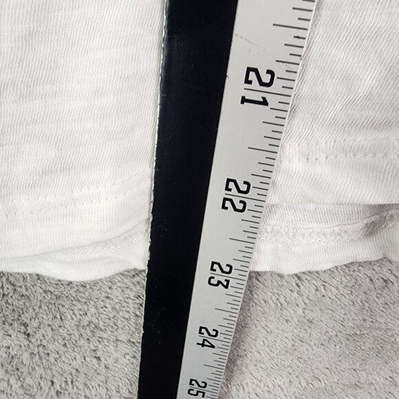 Womens White Lucky Brand Shirt Top Long Sleeve Round Neck Size M - Picture 10 of 11